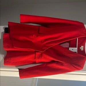 Lena Red Blazer Velvet Finish